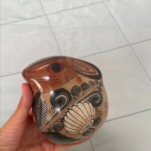 Vintage Hand-Painted Mexican Ceramic rabbit Figurine – Vintage Tonala Folk Art